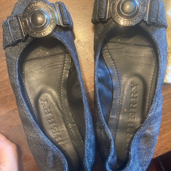 Burberry peep toe flats sz - Picture 8 of 14